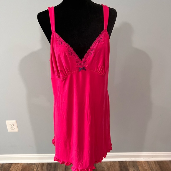 Pink soft cotton stretch pink mini nightgown dress🌺 - Picture 3 of 3